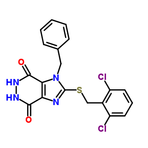4891-73-0  1-benzyl-2-[(2,6-dichlorobenzyl)sulfanyl]-5,6-dihydro-1H-imidazo[4,5-d]pyridazine-4,7-dione