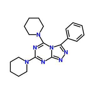 54807-07-7  3-phenyl-5,7-di(piperidin-1-yl)[1,2,4]triazolo[4,3-a][1,3,5]triazine
