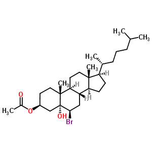 56376-32-0  (3beta,5alpha,6beta)-6-bromo-5-hydroxycholestan-3-yl acetate