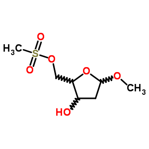 60110-71-6  methyl 2-deoxy-5-O-(methylsulfonyl)pentofuranoside