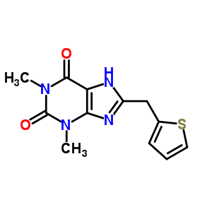 7145-52-0  1,3-dimethyl-8-(thiophen-2-ylmethyl)-3,7-dihydro-1H-purine-2,6-dione
