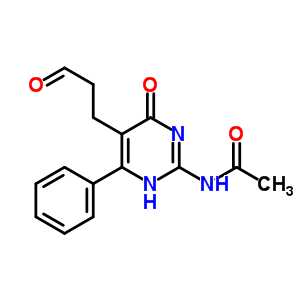 94252-66-1  N-[4-oxo-5-(3-oxopropyl)-6-phenyl-1,4-dihydropyrimidin-2-yl]acetamide