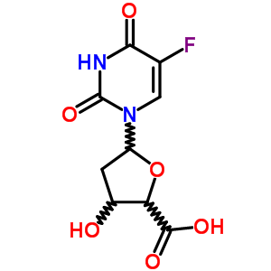 20105-69-5;65732-44-7  1-(2-deoxypentofuranuronosyl)-5-fluoropyrimidine-2,4(1H,3H)-dione