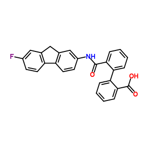 25680-01-7  2'-[(7-fluoro-9H-fluoren-2-yl)carbamoyl]biphenyl-2-carboxylic acid