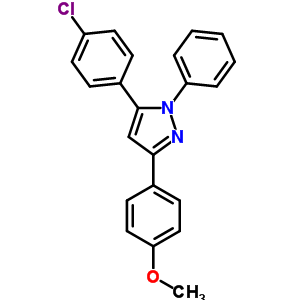 27301-45-7  5-(4-chlorophenyl)-3-(4-methoxyphenyl)-1-phenyl-1H-pyrazole