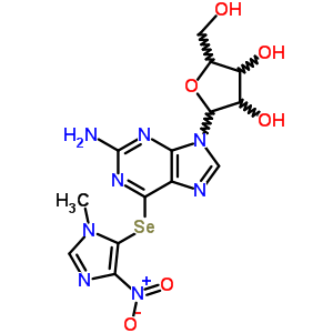 33208-11-6  6-[(1-methyl-4-nitro-1H-imidazol-5-yl)selanyl]-9-pentofuranosyl-9H-purin-2-amine