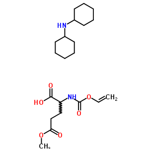 39897-25-1  2-{[(ethenyloxy)carbonyl]amino}-5-methoxy-5-oxopentanoic acid - N-cyclohexylcyclohexanamine (1:1) (non-preferred name)