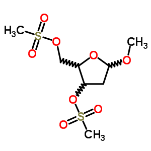 60110-73-8  methyl 2-deoxy-3,5-bis-O-(methylsulfonyl)pentofuranoside