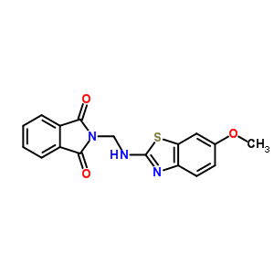 69396-13-0  2-{[(6-methoxy-1,3-benzothiazol-2-yl)amino]methyl}-1H-isoindole-1,3(2H)-dione