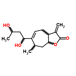 7544-65-2  6-(1,3-dihydroxybutyl)-7-methyl-3-methylidene-3,3a,4,7,8,8a-hexahydro-2H-cyclohepta[b]furan-2-one
