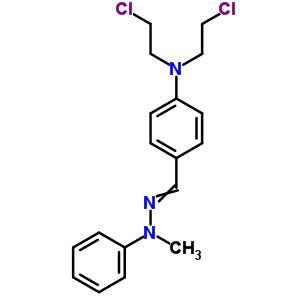 88784-20-7  N,N-bis(2-chloroethyl)-4-[(2-methyl-2-phenylhydrazinylidene)methyl]aniline