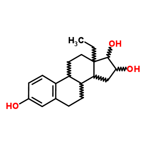 19882-03-2  (8R,9S,14S,16R,17R)-13-ethyl-7,8,9,11,12,13,14,15,16,17-decahydro-6H-cyclopenta[a]phenanthrene-3,16,17-triol (non-preferred name)