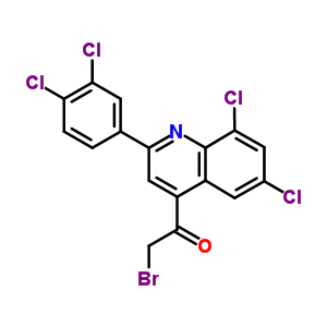 25840-28-2  2-bromo-1-[6,8-dichloro-2-(3,4-dichlorophenyl)quinolin-4-yl]ethanone