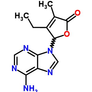 26212-27-1  5-(6-amino-9H-purin-9-yl)-4-ethyl-3-methylfuran-2(5H)-one