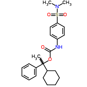 30252-10-9  1-cyclohexyl-1-phenylethyl [4-(dimethylsulfamoyl)phenyl]carbamate