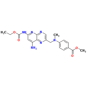 30768-52-6  methyl 4-[({8-amino-6-[(ethoxycarbonyl)amino]pyrido[2,3-b]pyrazin-2-yl}methyl)(methyl)amino]benzoate