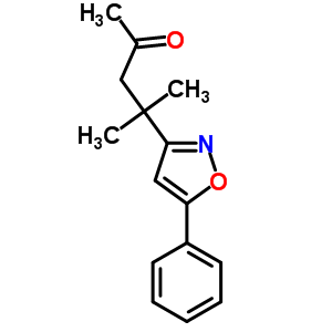34718-58-6  4-methyl-4-(5-phenyl-1,2-oxazol-3-yl)pentan-2-one