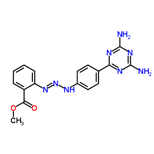 35107-26-7  methyl 2-{(1E)-3-[4-(4,6-diamino-1,3,5-triazin-2-yl)phenyl]triaz-1-en-1-yl}benzoate