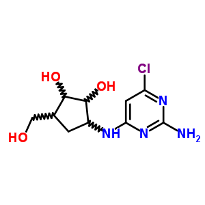 50619-38-0  3-[(2-amino-6-chloropyrimidin-4-yl)amino]-5-(hydroxymethyl)cyclopentane-1,2-diol