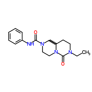 56926-16-0  7-ethyl-6-oxo-N-phenyloctahydro-2H-pyrazino[1,2-c]pyrimidine-2-carboxamide