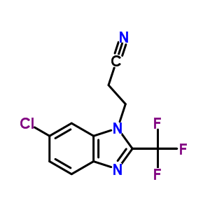 100447-42-5  3-[6-chloro-2-(trifluoromethyl)-1H-benzimidazol-1-yl]propanenitrile