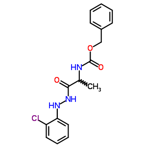 14723-81-0  benzyl {1-[2-(2-chlorophenyl)hydrazinyl]-1-oxopropan-2-yl}carbamate (non-preferred name)