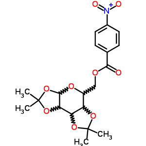 20581-75-3  (2,2,7,7-tetramethyltetrahydro-3aH-bis[1,3]dioxolo[4,5-b:4',5'-d]pyran-5-yl)methyl 4-nitrobenzoate (non-preferred name)