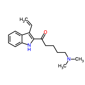 20876-63-5  5-(dimethylamino)-1-(3-ethenyl-1H-indol-2-yl)pentan-1-one