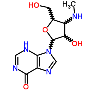 25787-56-8  9-[3-deoxy-3-(methylamino)pentofuranosyl]-3,9-dihydro-6H-purin-6-one