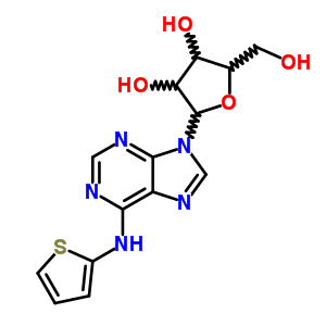 26293-53-8  9-pentofuranosyl-N-(thiophen-2-yl)-9H-purin-6-amine