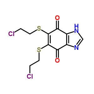 26558-08-7  5,6-bis[(2-chloroethyl)sulfanyl]-1H-benzimidazole-4,7-dione