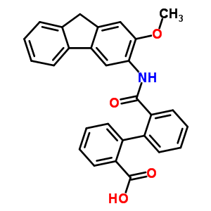 27021-97-2  2'-[(2-methoxy-9H-fluoren-3-yl)carbamoyl]biphenyl-2-carboxylic acid