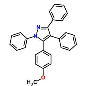 27301-47-9  5-(4-methoxyphenyl)-1,3,4-triphenyl-1H-pyrazole