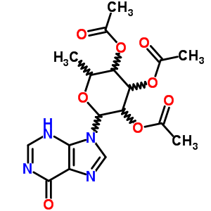 27894-30-0  9-(2,3,4-tri-O-acetyl-6-deoxyhexopyranosyl)-3,9-dihydro-6H-purin-6-one