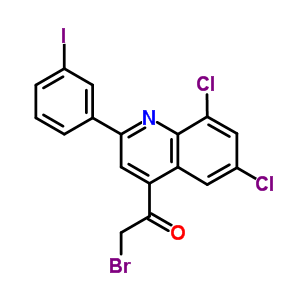 29240-68-4  2-bromo-1-[6,8-dichloro-2-(3-iodophenyl)quinolin-4-yl]ethanone