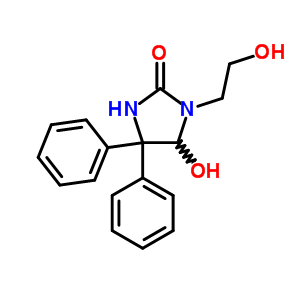 34806-21-8  5-hydroxy-1-(2-hydroxyethyl)-4,4-diphenylimidazolidin-2-one