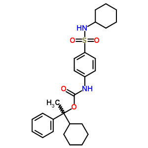 35819-82-0  1-cyclohexyl-1-phenylethyl [4-(cyclohexylsulfamoyl)phenyl]carbamate