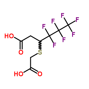 424-55-5  3-[(carboxymethyl)sulfanyl]-4,4,5,5,6,6,6-heptafluorohexanoic acid