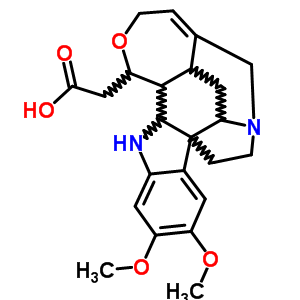 468-25-7  (7,8-dimethoxy-15-oxa-1,11-diazahexacyclo[16.3.1.0~4,12~.0~4,21~.0~5,10~.0~13,19~]docosa-5,7,9,17-tetraen-14-yl)acetic acid (non-preferred name)