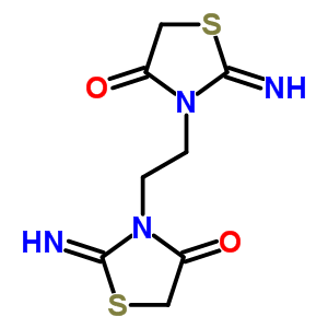 61531-76-8  (2Z,2'Z)-3,3'-ethane-1,2-diylbis(2-imino-1,3-thiazolidin-4-one)