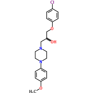 66307-62-8  1-(4-chlorophenoxy)-3-[4-(4-methoxyphenyl)piperazin-1-yl]propan-2-ol