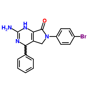 76628-96-1  2-amino-6-(4-bromophenyl)-4-phenyl-1,4,5,6-tetrahydro-7H-pyrrolo[3,4-d]pyrimidin-7-one