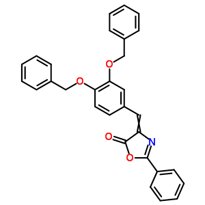 15342-57-1  4-[3,4-bis(benzyloxy)benzylidene]-2-phenyl-1,3-oxazol-5(4H)-one