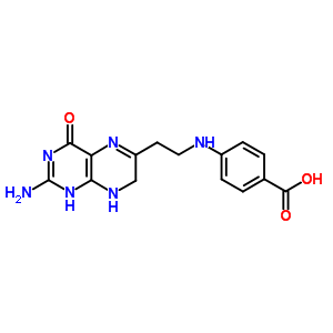 15582-23-7  4-{[2-(2-amino-4-oxo-1,4,7,8-tetrahydropteridin-6-yl)ethyl]amino}benzoic acid