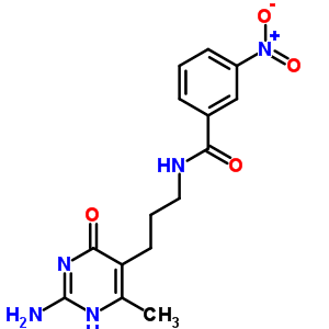 17399-40-5  N-[3-(2-amino-6-methyl-4-oxo-1,4-dihydropyrimidin-5-yl)propyl]-3-nitrobenzamide