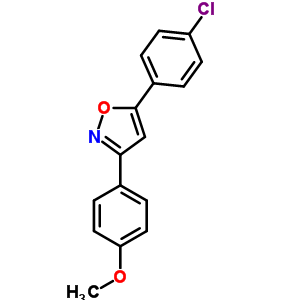 24097-20-9  5-(4-chlorophenyl)-3-(4-methoxyphenyl)-1,2-oxazole