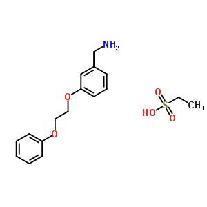 24797-96-4  ethanesulfonic acid - 1-[3-(2-phenoxyethoxy)phenyl]methanamine (1:1)