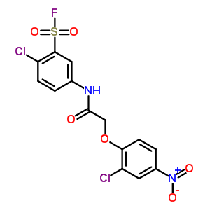 25299-97-2  2-chloro-5-{[(2-chloro-4-nitrophenoxy)acetyl]amino}benzenesulfonyl fluoride