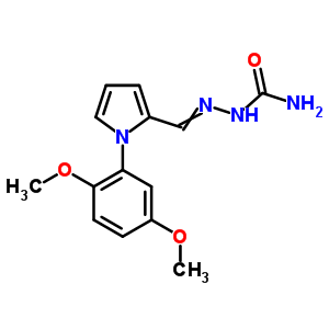 39843-58-8  2-{[1-(2,5-dimethoxyphenyl)-1H-pyrrol-2-yl]methylidene}hydrazinecarboxamide