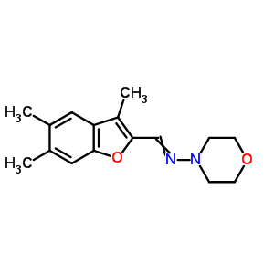 40763-17-5  N-[(3,5,6-trimethyl-1-benzofuran-2-yl)methylidene]morpholin-4-amine